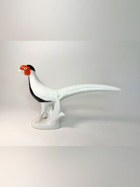 1960s MCM Portelanul Cluj Porcelain Pheasant Figurine -  Romania